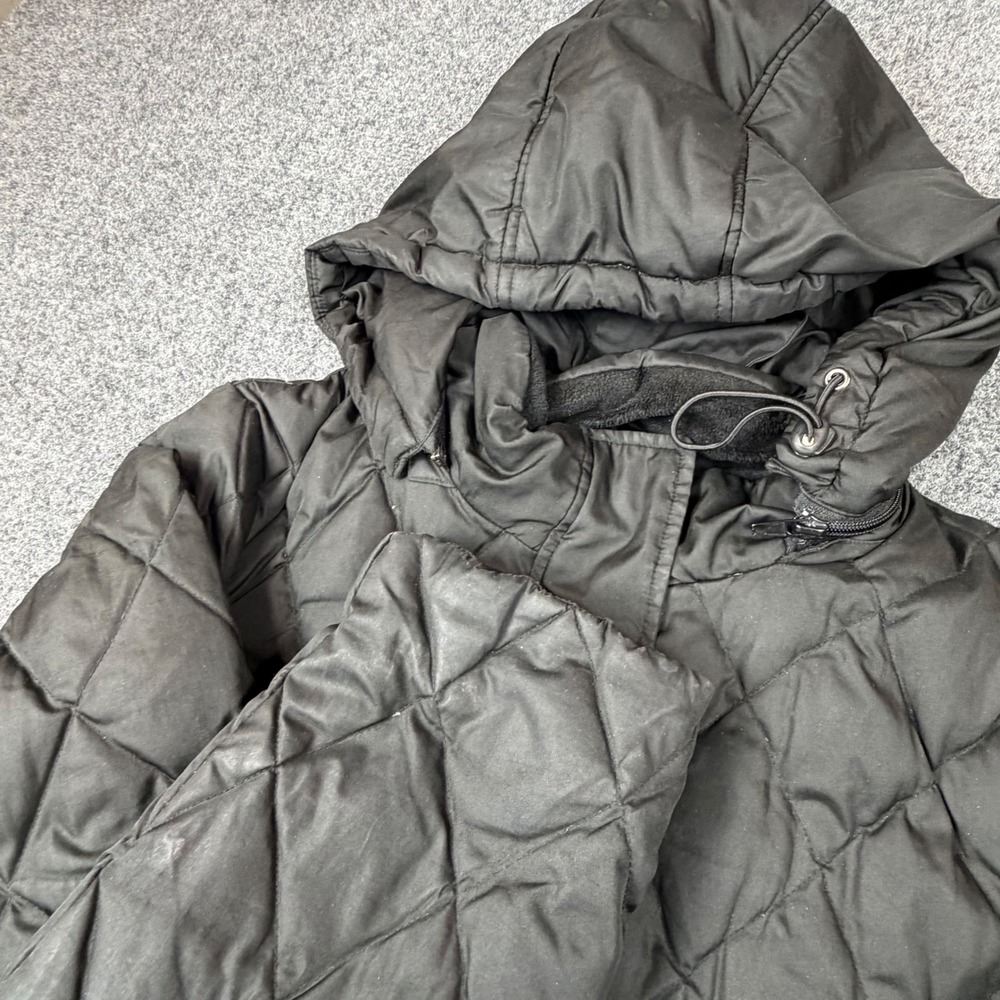 Mackintosh New England Womens Black Quilted Hooded Puffer Coat Jacket Large L